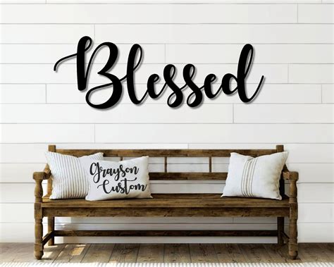 Metal Blessed Sign 